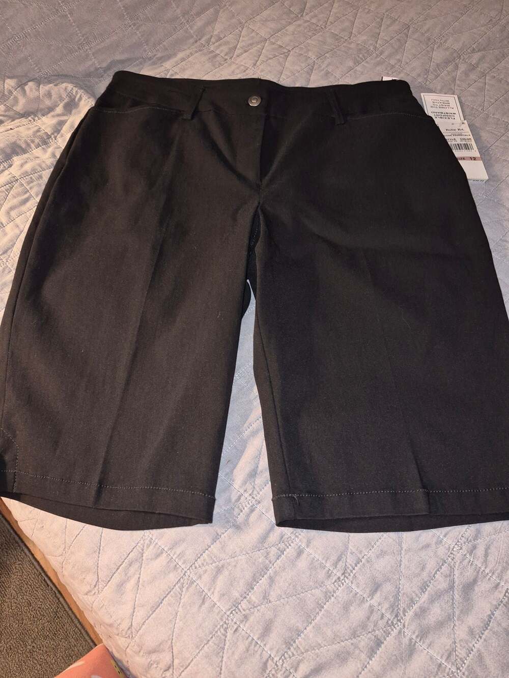 Ruby Rd. Core Essentials Black Bermuda Shorts Size 12